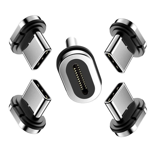 Magnetic Charging Tips(24pin USB C Tips) 5Pack, Magnetic Type-C Tips,Magnetic Connector Tips Head Compatible for Most Type C Phone Cable Adapter Tablet/Pad&SmartsDevices