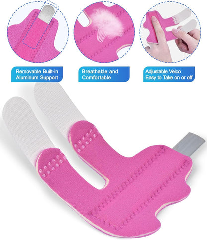 Finger Splint, 5pcs Color Finger Brace Support Stabilizer for Index, Middle, Ring Fingers Straightening Arthritis Knuckle Immobilization.