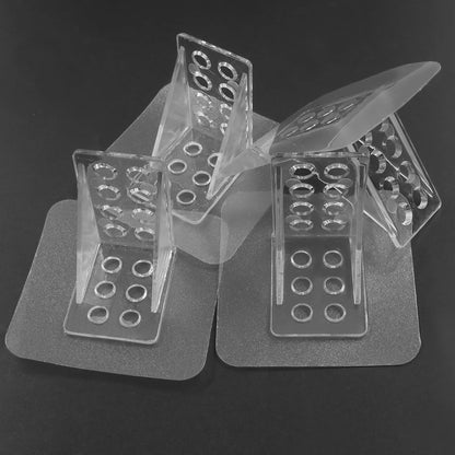 12 Pack Adhesive Shelf Bracket, Large Size Punch Free Bracket Single Row Shelf Support Peg, No-Drill Wall Mount Peg for Shelves/Kitchen Cabinets/Bookshelves/Closets