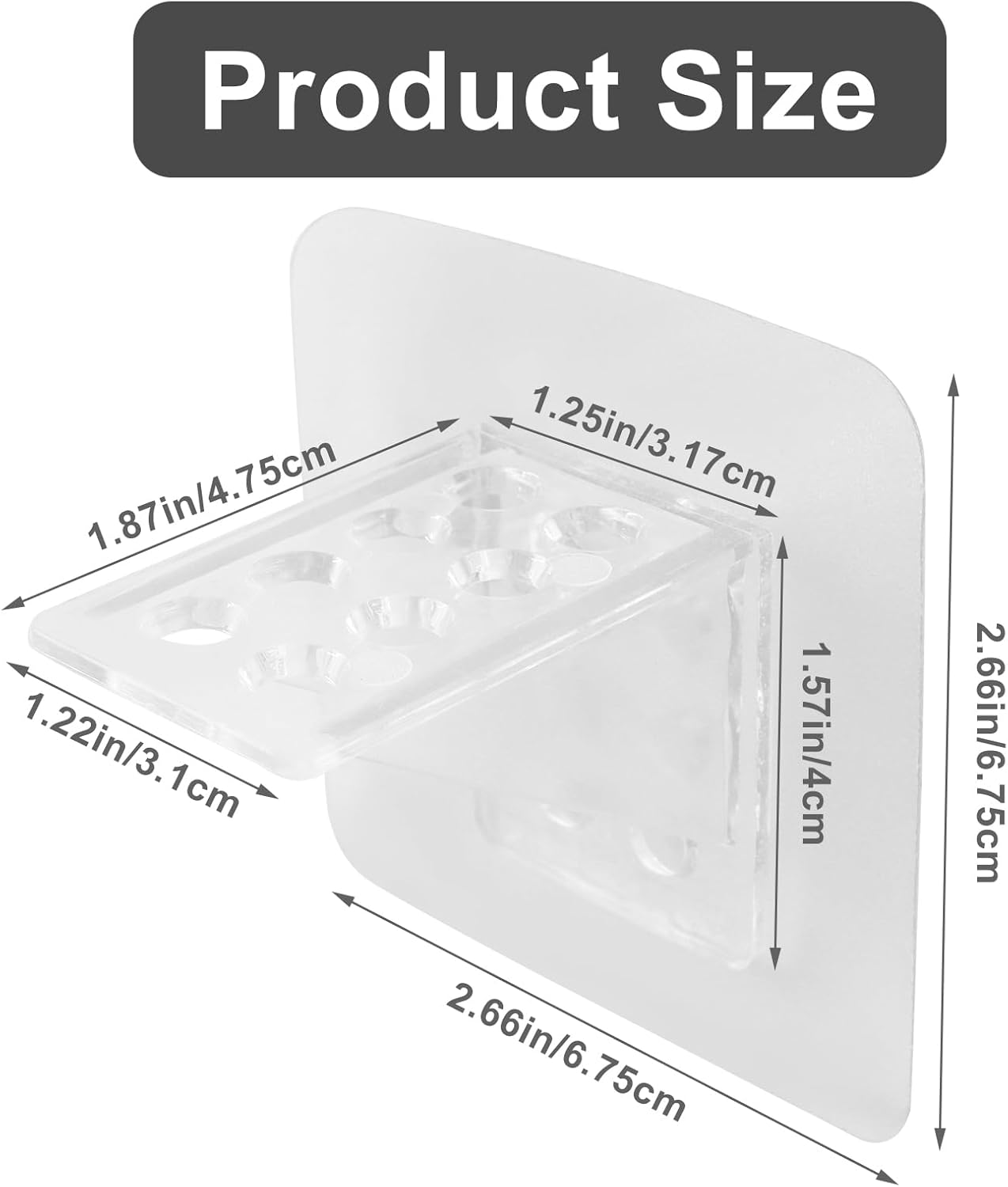 12 Pack Adhesive Shelf Bracket, Large Size Punch Free Bracket Single Row Shelf Support Peg, No-Drill Wall Mount Peg for Shelves/Kitchen Cabinets/Bookshelves/Closets