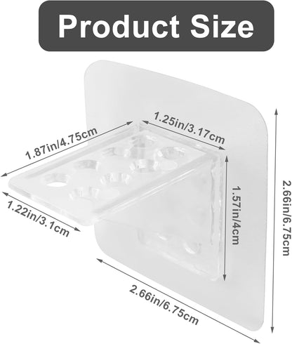 12 Pack Adhesive Shelf Bracket, Large Size Punch Free Bracket Single Row Shelf Support Peg, No-Drill Wall Mount Peg for Shelves/Kitchen Cabinets/Bookshelves/Closets