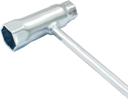 13mm x 19mm Socket Wrench, Scrench Replacement Tool Combination Slot Screwdriver and Wrench, T-Wrench Chainsaw Scrench Adjustment Tightening Tool Remover (Pack of 1)