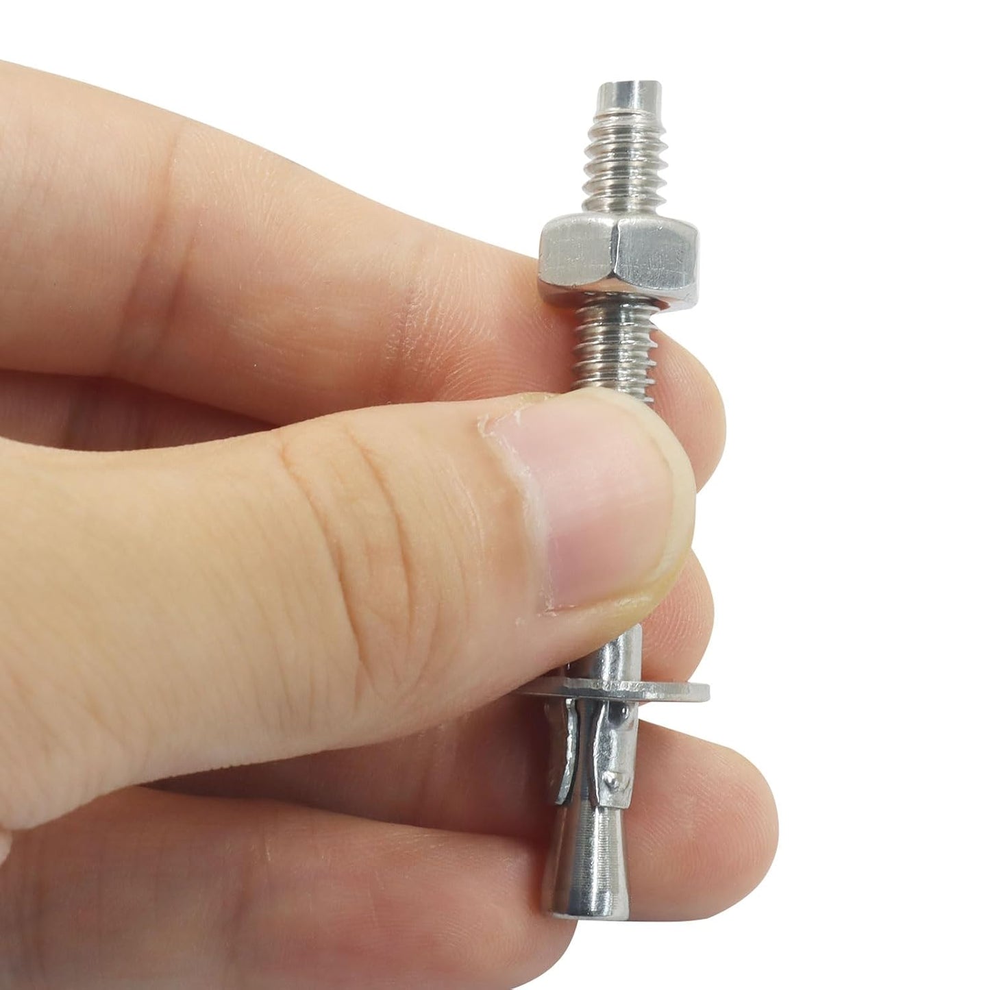 10 Pack 1/4" x 2-1/4" Concrete Anchor, Anti-Rust Anchor Stainless Steel Bolt, Heavy Duty Fastener for Cement and Concrete