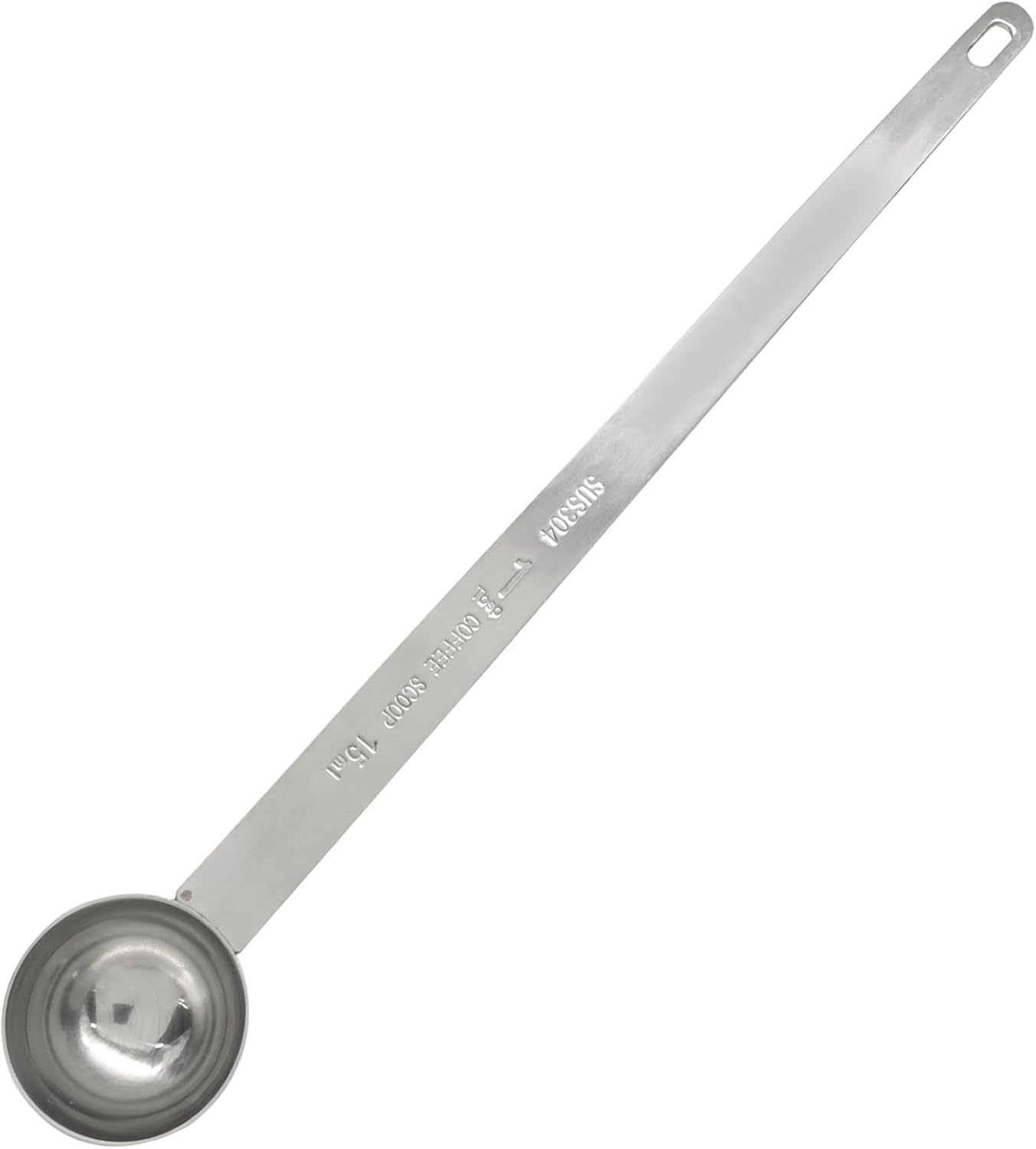 1 Tablespoon Coffee Scoop,Extra Long Handle Measuring Spoon Stainless Steel Scooper, Single Individual Measure Scoop for Ground Coffee(1 Pack, 15 ml)