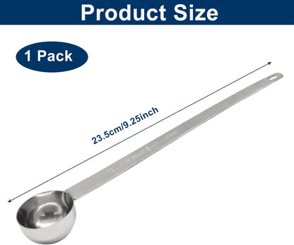 1 Tablespoon Coffee Scoop,Extra Long Handle Measuring Spoon Stainless Steel Scooper, Single Individual Measure Scoop for Ground Coffee(1 Pack, 15 ml)