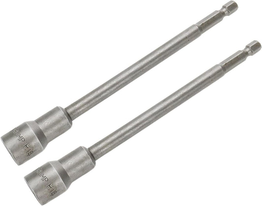 Hex Shank Magnetic Power Nut Driver Bit Set 13mm Hex Socket Extension Long Metric Hex Driver Bits -2pcs