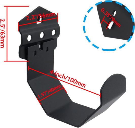 Pegboard Hooks Heavy Duty Metal Steel 3/8" Square Hole Peg Hooks Suitbale for 1.5" Spaced Pegboards Black Wall Hooks for Hanging Various Tools in Home or Garage