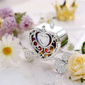 Efavormart 12 Pack 4" Silver Heart Carriage Favor Boxes - Cinderella Fairytale Wire Frame Candy Holders for Wedding, Bridal and Baby Shower Decorations