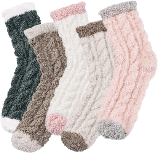Fuzzy Socks for Women, Fluffy Socks Womens, Cozy Slipper Sock for Women, Womens Winter Warm Fuzzy Sleeping Sock
