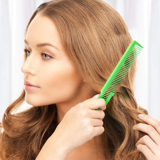 10 Pieces Hair Cutting Comb Fine Tooth Styling Barber Styling Hair Clipper Cutting Comb for Home Salon Barber(Eye-catching Colors)