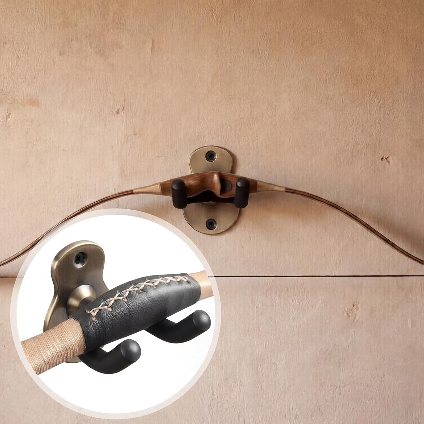 2 Pcs Crossbow Hanger for Wall Vertical Rack Wall Mount Metal Gun Holder Compound Bow Hanger Holder Displays Rack Shotgun Hooks Rifle Storage Securely Holds Airsoft Firearm