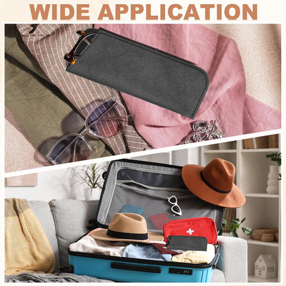 Soft Eyeglass Cases, Leather Sunglass Case Portable Glasses Pouch for Women Men Sunglasses Cases