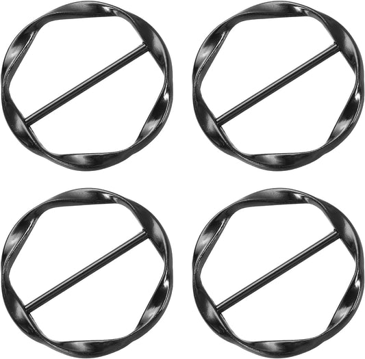 T-shirt Clips, Clothes Knotting Buckle Ring Wrap Holder for Women Scarf, Loose T-shirt