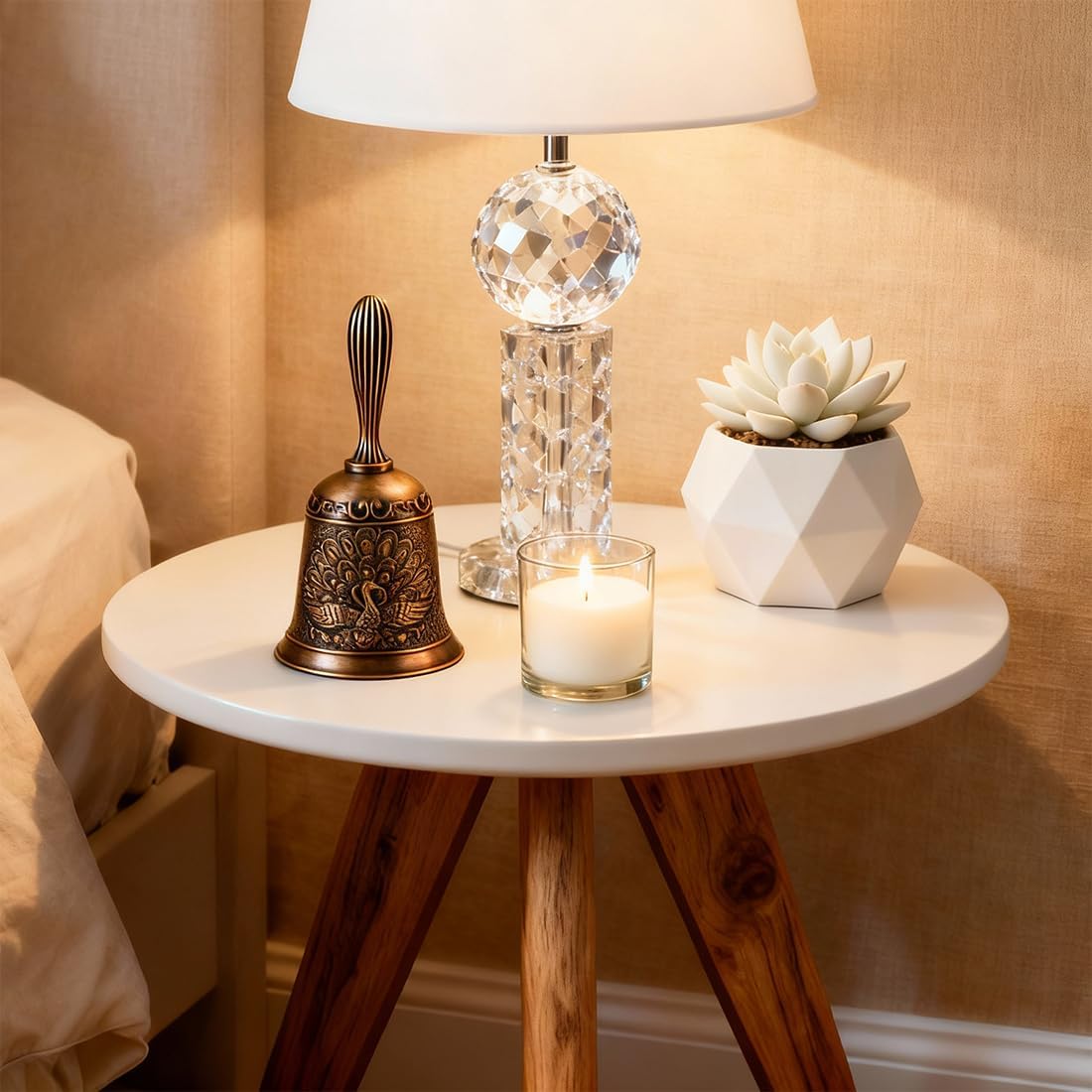 Hand Bell Ringing Bells Loud Service Call Bells Handbells for Seniors Bedside Wedding Dinner Meditation