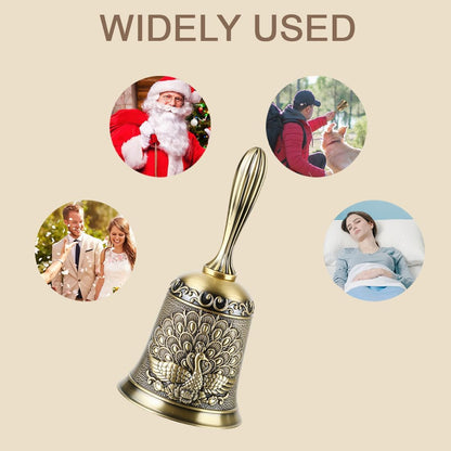 Hand Bell Ringing Bells Loud Service Call Bells Handbells for Seniors Bedside Wedding Dinner Meditation