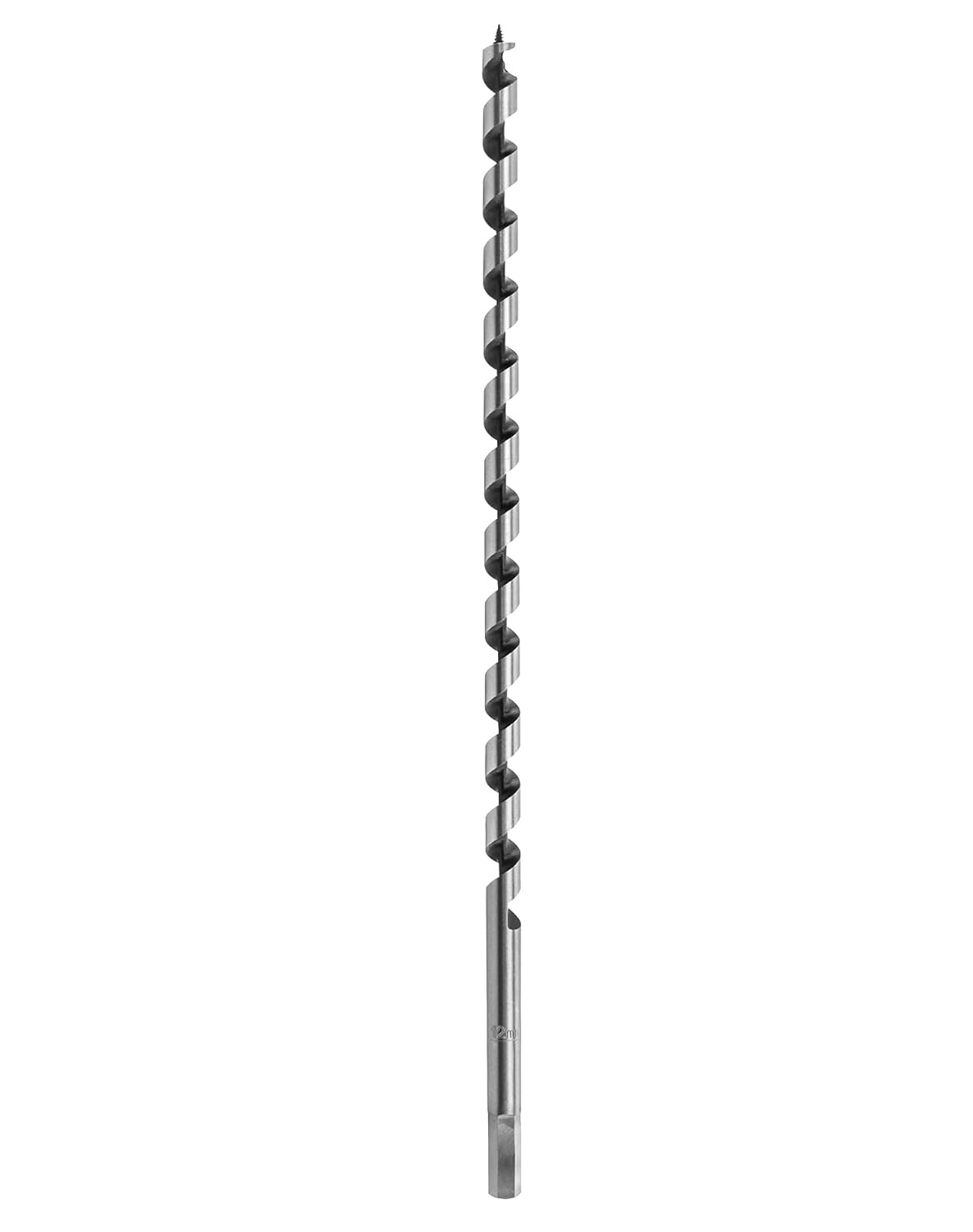 Auger Drill Bit for Wood, 1/2 Inch Diameter x 16 Inch Length, 3/8-Inch Hex Shank, Long Drill Bits