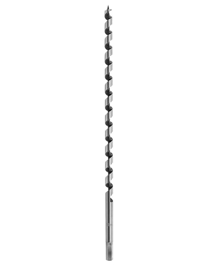 Auger Drill Bit for Wood, 1/2 Inch Diameter x 16 Inch Length, 3/8-Inch Hex Shank, Long Drill Bits