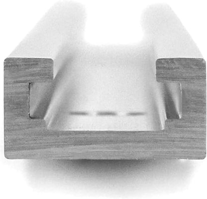 Aluminum T Track, 2 Pack 12 Inch Universal Double Cut Profile T Track, with Predrilled Mounting Holes and Screws, Woodworking and Fixtures, for Drill Press Table, Router Table
