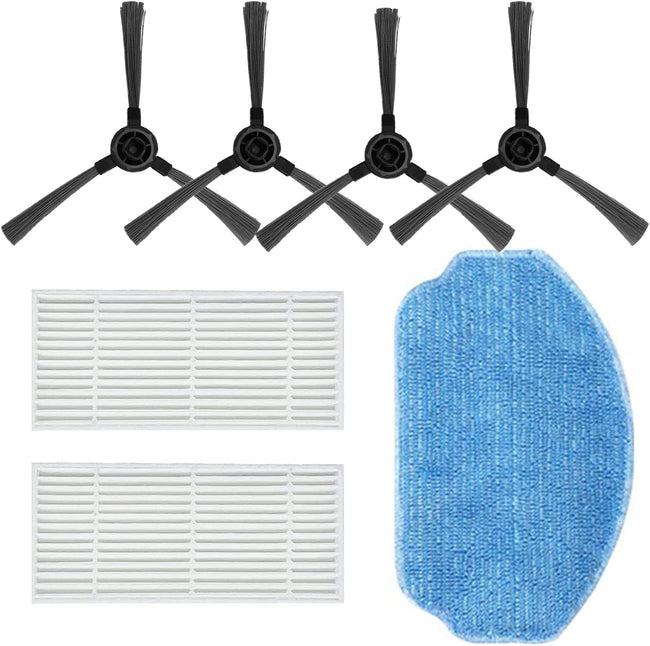 Replacement Parts for MAMNV for ZCWA for ONSON BR150/BR151, for MANVINS G20 2-in-1 Vacuum Cleaner Accessories Kit, 4 Side Brush, 2 Hepa Filter, 1 Mop Pad Hover Image