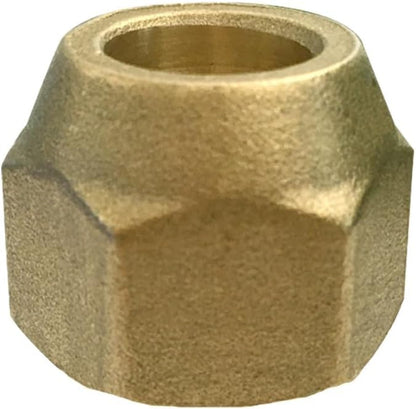 5PCS Brass 1/2" Flare Nut SAE 45 Degree Flare Tube Fitting for Air Conditioning Copper Pipe Extension Butt Copper Tube