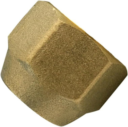5PCS Brass 1/2" Flare Nut SAE 45 Degree Flare Tube Fitting for Air Conditioning Copper Pipe Extension Butt Copper Tube