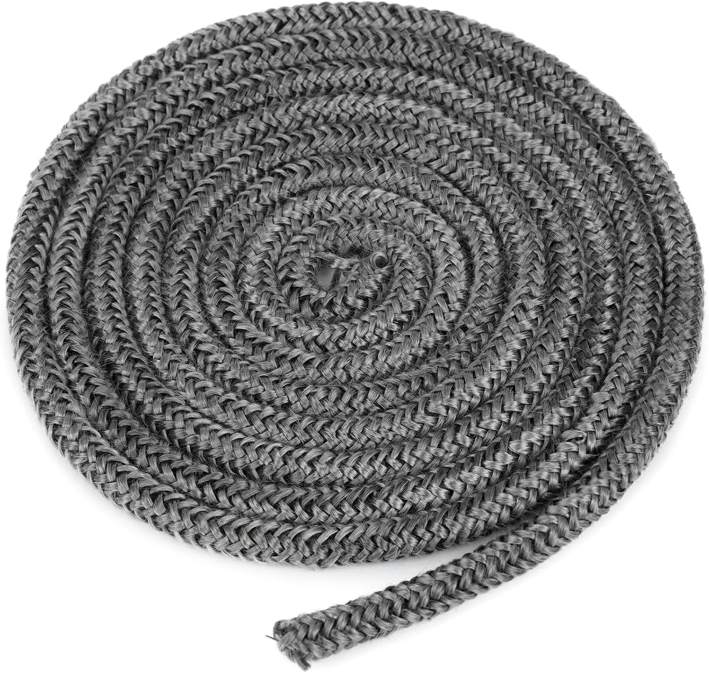 Wood Stove Gasket, 1/4" x 84" Graphite Impregnated Fiberglass Rope Seal and High-Temperature Cement Gasket Replacement for Wood Stoves Door