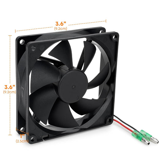 12V Fan Replacement Kit for Green Mountain Davy Crockett and Trek Grill, Combustion Fan for GMG Parts P-1011