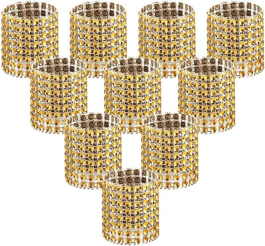 100pcs Napkin Rings, Gold Napkin Rings Buckles for Table Decorations, Wedding, Dinner, Party, DIY Decoration
