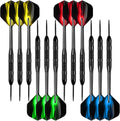Darts Metal Tip Set, 12 Pack Steel Tip Darts Darts Set 24Grams Professional Metal Darts