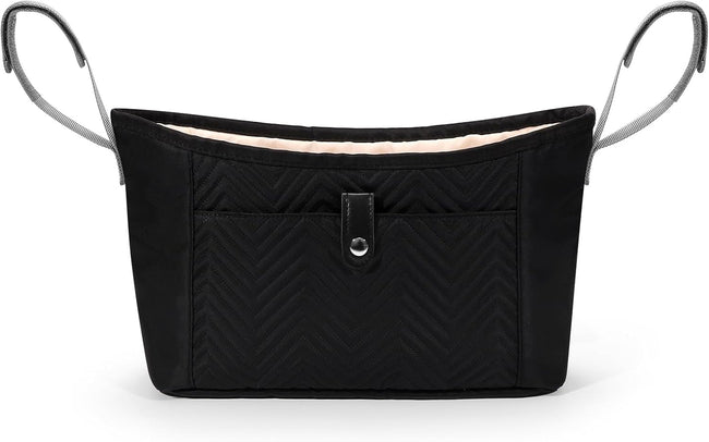 Universal Stroller Organizer, Stroller Bag Stroller Caddy Organizer, Stroller Accessories Fits for Uppababy, Baby Jogger, Nuna, Doona, Britax Strollers, Black Main Image