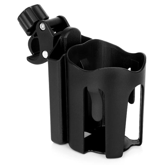 Stroller Cup Holder with Phone Holder, Bike Cup Holder, 2-in-1 Universal Cup Holder for Stroller, Bike, Pushchair, Rollator, Wheelchair, Walker, Scooter.
