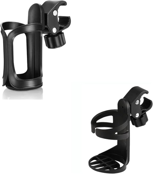 Universal Stroller Cup Holder Bundle Set, Bike Cup Holder, Drinks Holder for Stroller, Bicycle, Wheelchair, Walker, Scooter.
