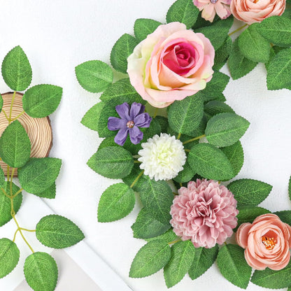 50pcs Artificial Green Leaves, Rose Leaves Artificial, Bulk Fake Leaves Greenery Leaves for DIY Wedding Birthday Party Bridal Shower Bouquets Centerpieces Home Decorations