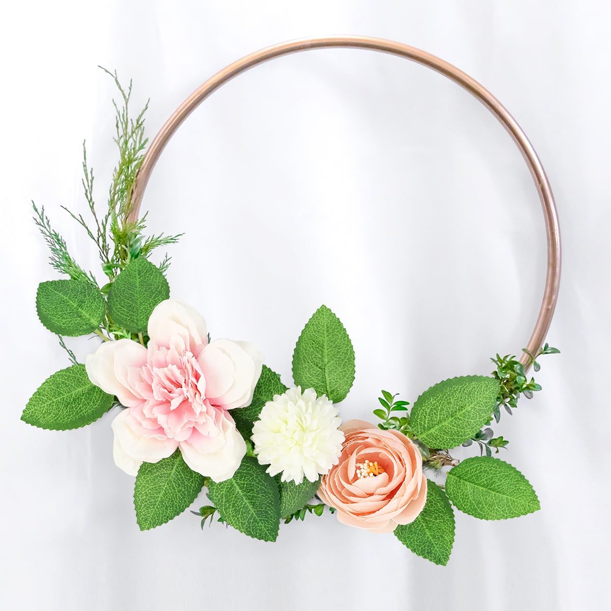 50pcs Artificial Green Leaves, Rose Leaves Artificial, Bulk Fake Leaves Greenery Leaves for DIY Wedding Birthday Party Bridal Shower Bouquets Centerpieces Home Decorations