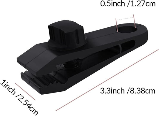 10 Pcs Heavy Duty Tarp Clips Shark Tent Fasteners Clips Holder for Car Covers, Outdoor Camping, Awnings, Swimming Pool Covers Black.