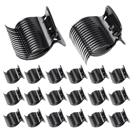 20 Pcs Hot Roller Clips for Hair, Curler Claw Clip for Women Hair Section Styling (Black, 2inch).
