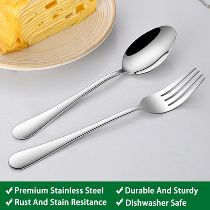 8-Piece 6.7 Inches Stainless Steel Tea Spoon,Durable Dishwasher Safe Teaspoons,Silverware Dessert Spoons For Kitchen,Small Spoons For Restaurant,Hotel