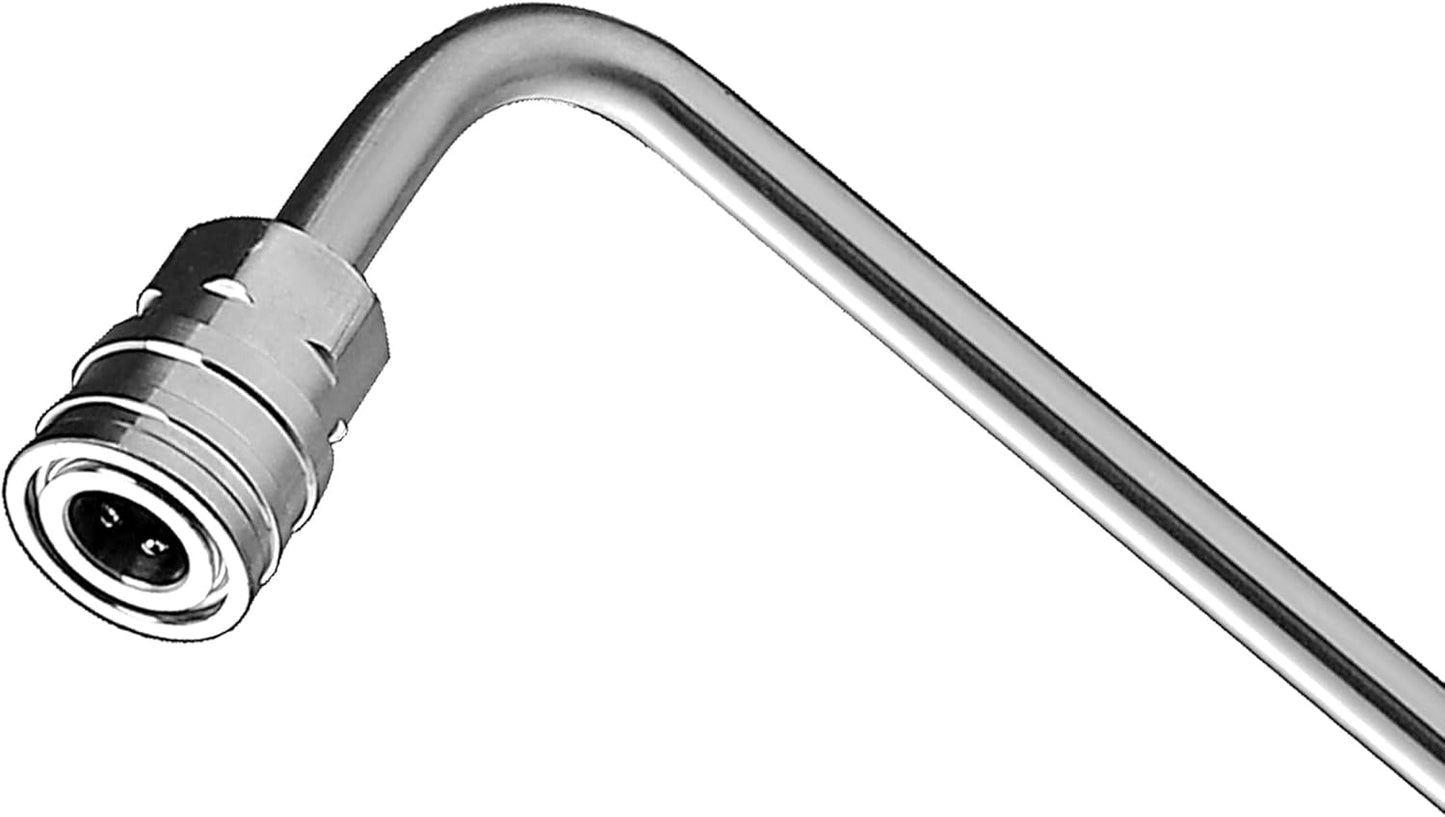 Pressure Washer Wand Extension, 90 Degree Curved Angled, Undercarriage and Gutter Cleaner Attachment, 1/4 Inch Quick Connect, 14 Inch