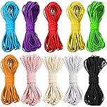 2mm Elastic Cord 10 Colours x 10 Meters Stretchy Nylon Thread for Jewellery Making Bracelets Necklaces Crafting Strong and Flexible.