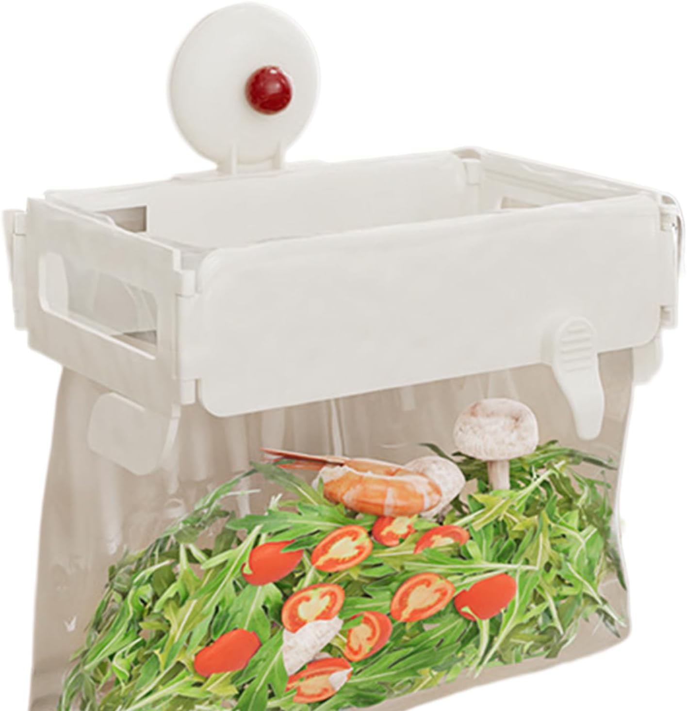 Touch Bin Trash Bag Holder 18.5x12.5cm Space Saving Versatile Waste Container