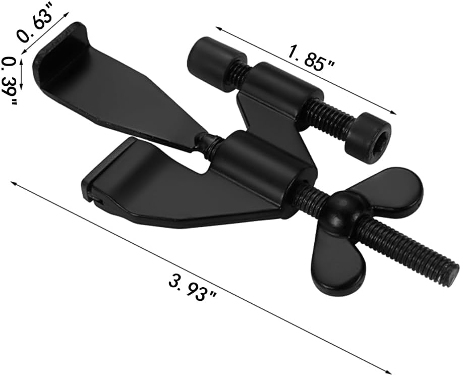 Portable Door Lock - Extra Security for Hotels & Travel - Self-Adhesive No Drilling Required - Black - 1 Piece.