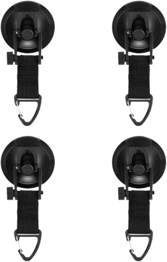 4 Pack Adjustable Strap Hooks for Tarp Tent Secure Attachment Multi Functional.