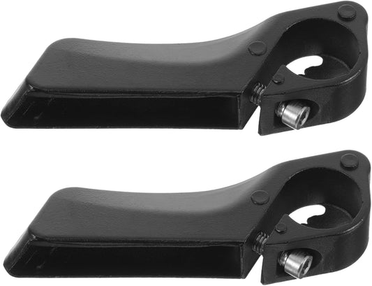 2 Pack Mountain Bike Handlebar Grips Metal & Plastic Anti-Slip Black Bicycle Hand Grips.