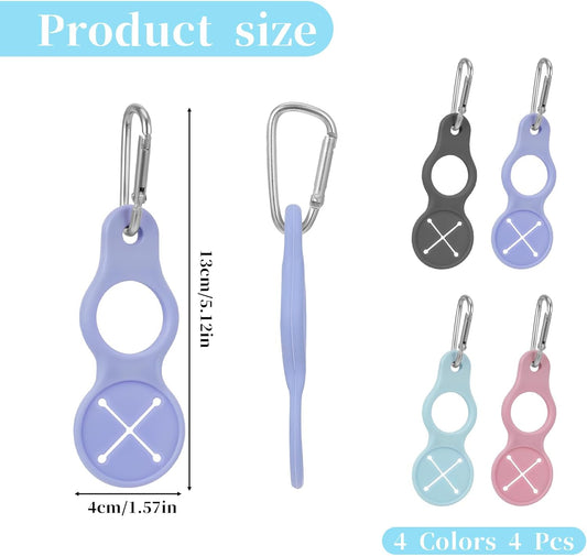 4 Pack Water Bottle Clip with Carabiner Portable Bottle Holder for Backpack Outdoor Hiking Running.