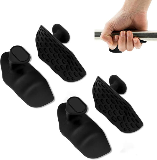 Anti-Slip Rubber Gym Gloves for Weightlifting Barbell Universal Size Men Women 4 Pack.