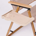 Folding Camping Table Multifunctional Portable Picnic Table for Outdoor Travel Khaki.