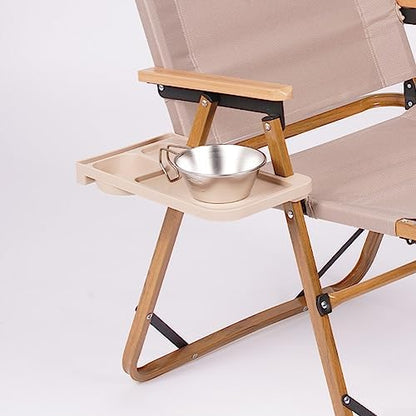 Folding Camping Table Multifunctional Portable Picnic Table for Outdoor Travel Khaki.