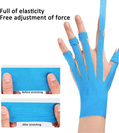 Pre-cut Cotton Sport Tape 3 Pairs Wrist and Finger Support.
