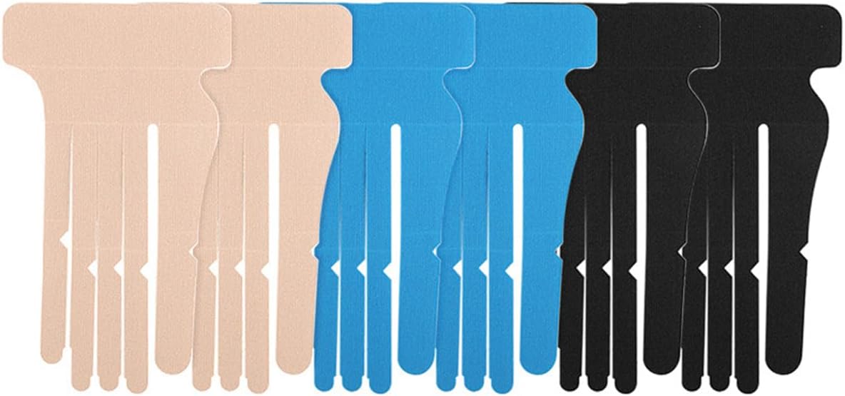Pre-cut Cotton Sport Tape 3 Pairs Wrist and Finger Support.