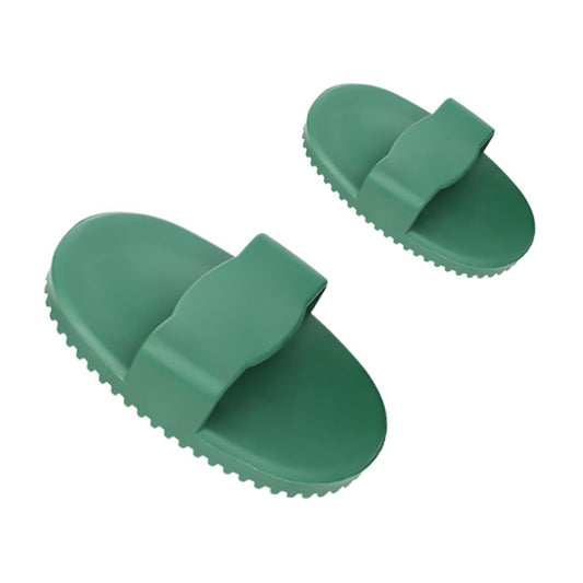 2 Pack Pet Massage Brush for Dog and Cat Grooming Green.